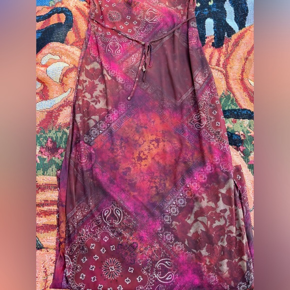 Cider Paisley Mesh Maxi Dress - Picture 3 of 4